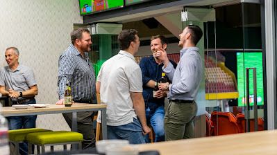 Guests in a corporate suite